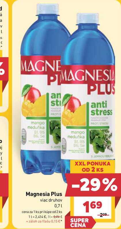 Magnesia Plus viac druhov 0,7l