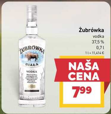 Żubrówka vodka 37,5% 0,7l