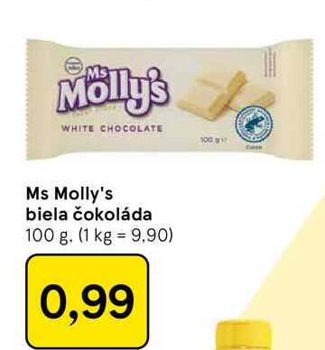 Molly's biela čokoláda 100 g