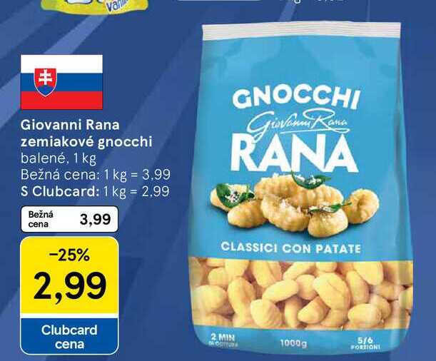 Giovanni Rana zemiakové gnocchi balené, 1 kg