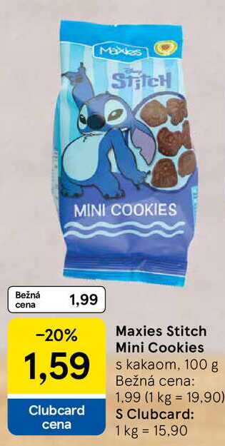 Maxies Stitch Mini Cookies s kakaom, 100 g