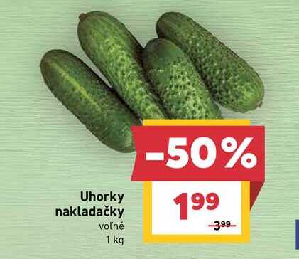 Uhorky nakladačky voľné 1 kg 
