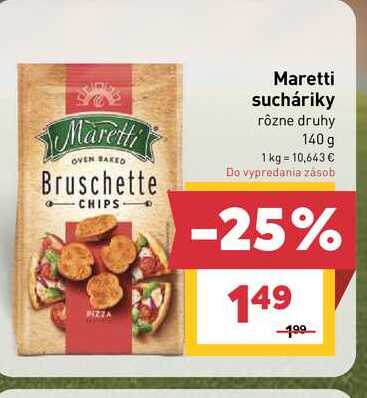 Maretti sucháriky rôzne druhy 140 g