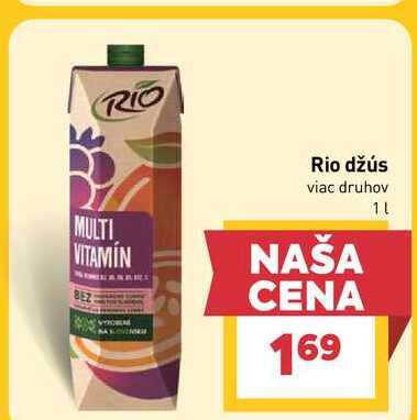 Rio džús viac druhov 1l