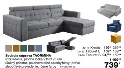 Sedacia súprava TAORMINA