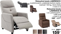 Relaxačné kreslo LAWRENCE II