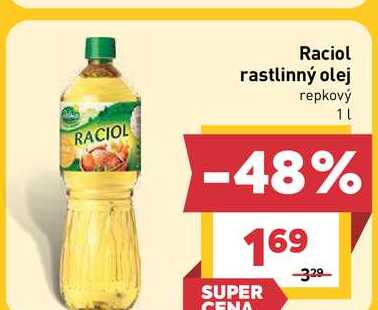 Raciol rastlinný olej repkový 1L 