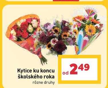 Kytice ku koncu školského roka rôzne druhy