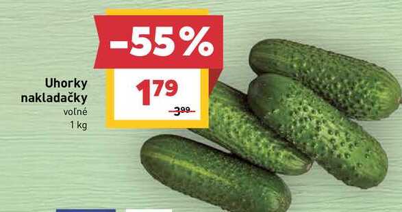 Uhorky nakladačky voľné 1 kg 