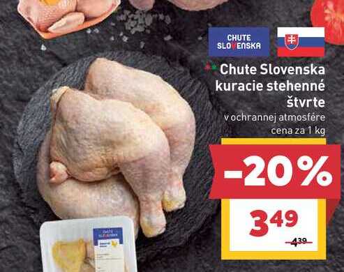 Chute Slovenska kuracie stehenné štvrte vochrannej atmosfére cena za 1 kg