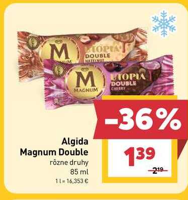 Magnum Double rôzne druhy 85 ml