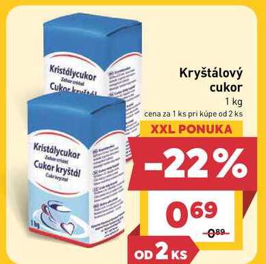 Cukor kryštál 1 kg 