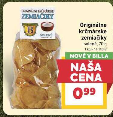 Originálne krčmárske zemiačiky solené, 70 g