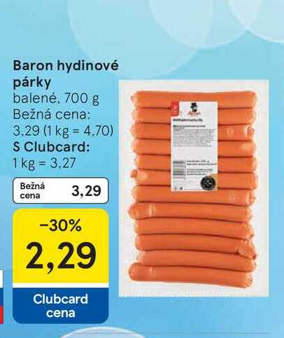 Baron hydinové párky balené, 700 g 