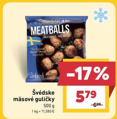 Švédske mäsové guličky 500 g 