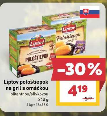 Liptov pološtiepok na gril s omáčkou pikantnou/slivkovou 240 g