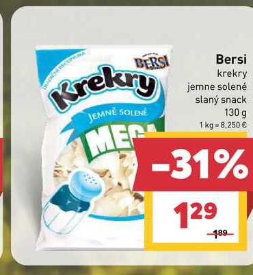 Bersi krekry jemne solené slaný snack 130 g