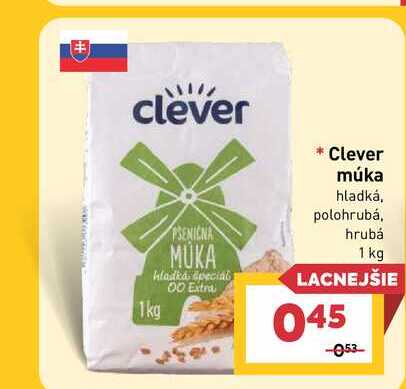 Clever múka hladká, 1kg