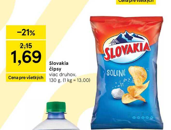 Slovakia čipsy viac druhov, 130 g