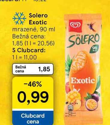 Solero Exotic mrazené, 90 ml