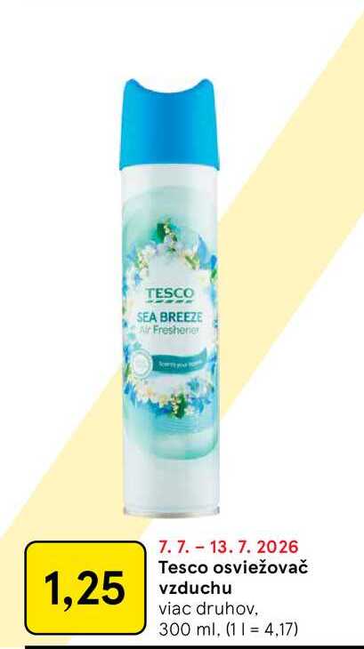Tesco osviežovač vzduchu viac druhov, 300 ml