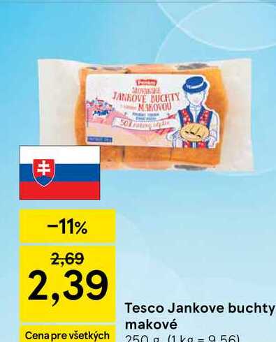 Tesco Jankove buchty makové 250g