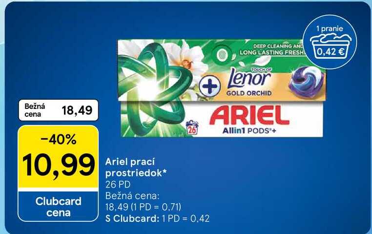 Ariel prací prostriedok 26 PD
