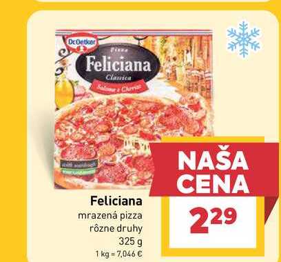 Feliciana mrazená pizza rôzne druhy 325 g