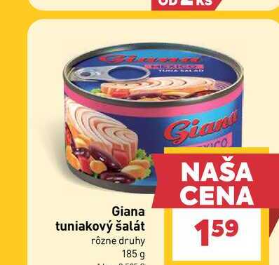 Giana tuniakový šalát rôzne druhy 185 g