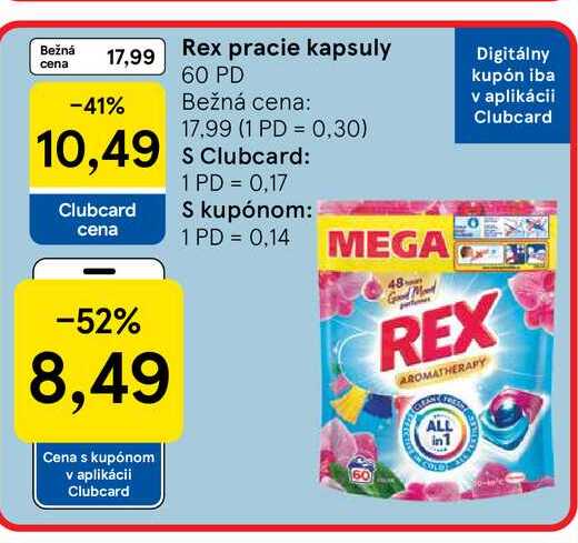 Rex pracie kapsuly 60 PD 