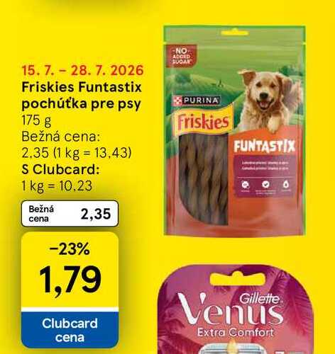 Friskies Funtastix pochúťka pre psy 175 g