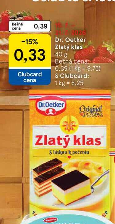 Dr. Oetker Zlatý klas 40g