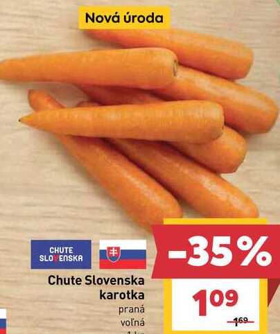 Chute Slovenska karotka praná voľná 1kg