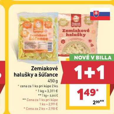 Zemiakové halušky a šúľance 450 g 