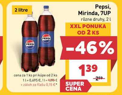 Pepsi Cola 2l v akcii