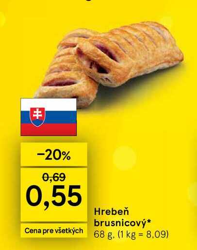 Hrebeň brusnicový 68 g