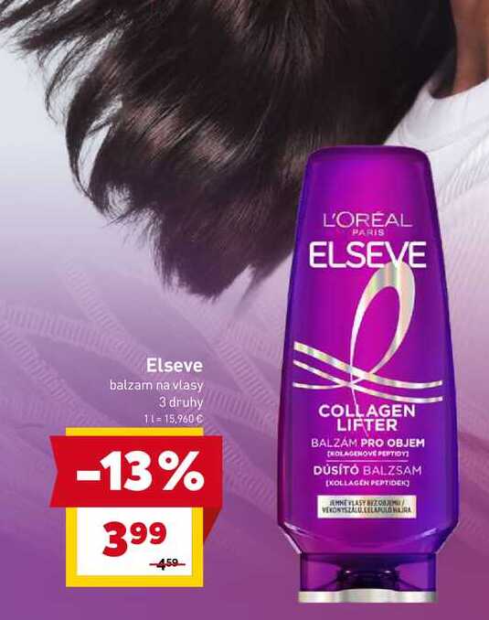 Elseve balzam na vlasy 3 druhy