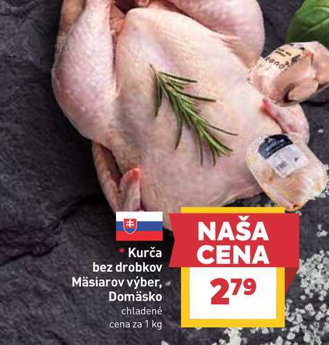 Mäsiarov výber, Domäsko kurča chladené cena za 1 kg