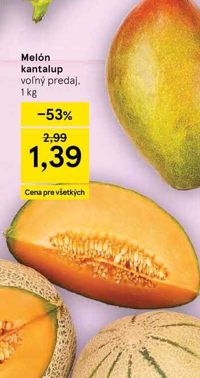 Melón kantalup voľný predaj, 1 kg 