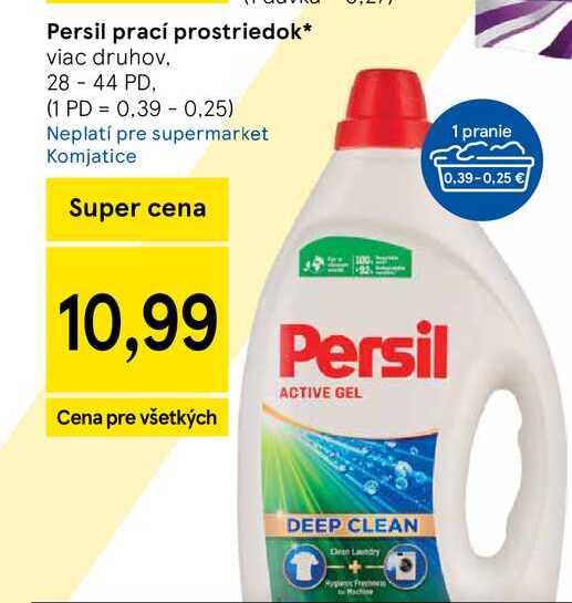 Persil prací prostriedok viac druhov, 28 - 44 PD
