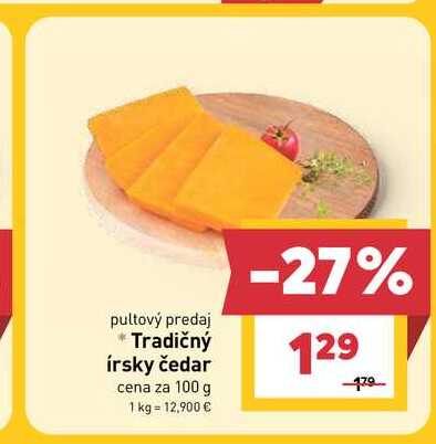 Tradičný írsky čedar cena za 100 g