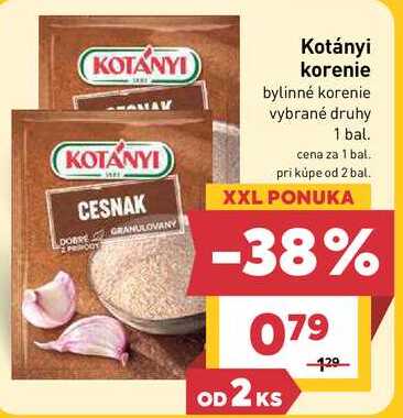 Kotányi korenie 1 bal. 