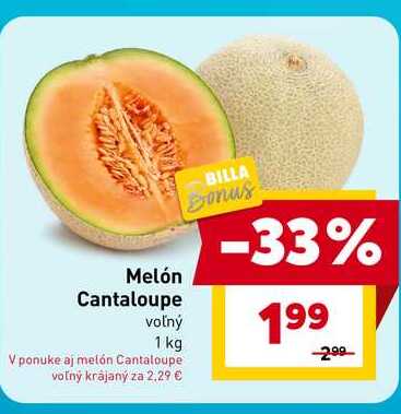 Melón Cantaloupe voľný 1 kg