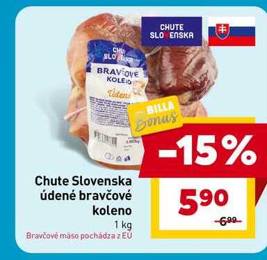 Chute Slovenska údené bravčové koleno 1 kg