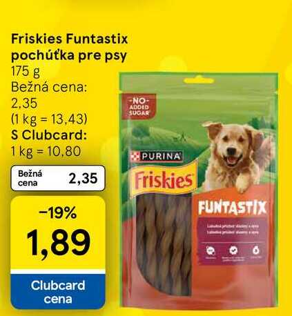 Friskies Funtastix pochúťka pre psy 175 g