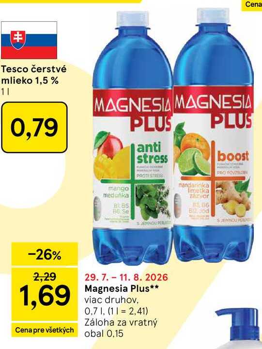 MAGNESIA PLUS 0,7 l v akcii