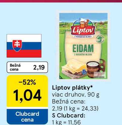 Liptov plátky 90g