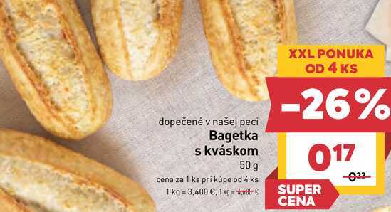 Bagetka s kváskom 50 g 