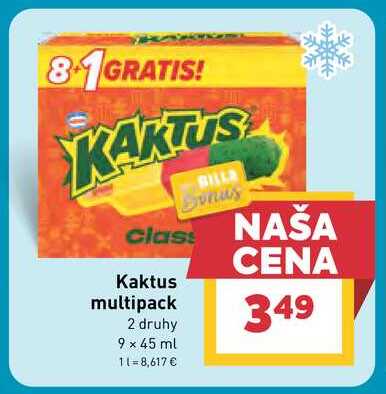Kaktus multipack 2 druhy 9 × 45 ml