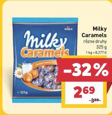 Milky Caramels rôzne druhy 325g